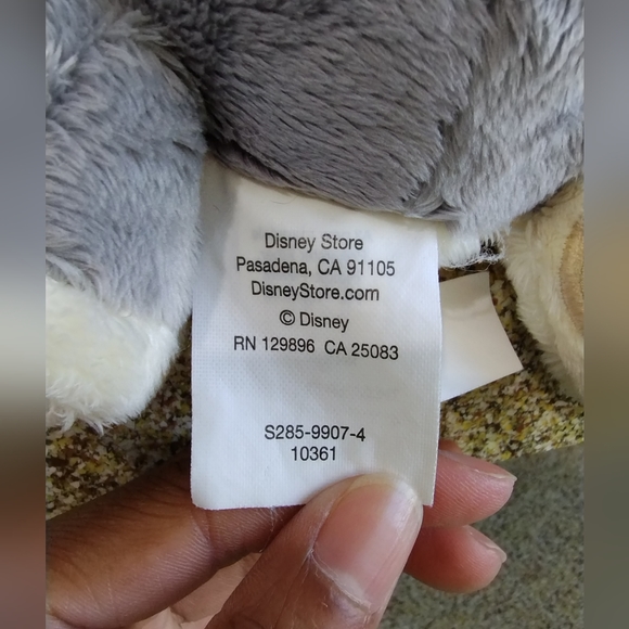 ✓Disney Store PLUSH 10"THUMPER with blue ribbon Rabbit Bambi Movie! RARE!!! - Picture 13 of 16